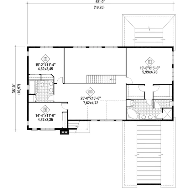 Cape Cod & New England House Plan Second Floor - Shaughnessy Luxury Home 126D-0658 - Shop House Plans and More