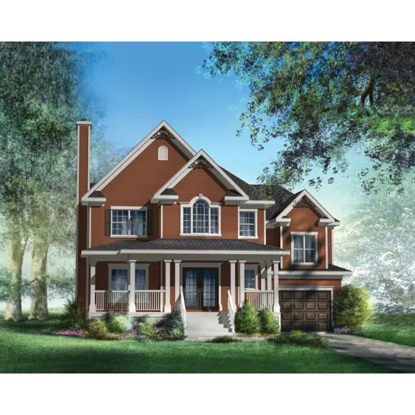 Country House Plan Front of Home - Vashon Country Home 126D-0667 - Shop House Plans and More