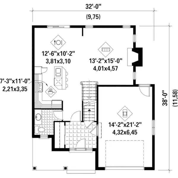 Victorian House Plan First Floor - Wagner Park Traditional Home 126D-0668 - Shop House Plans and More