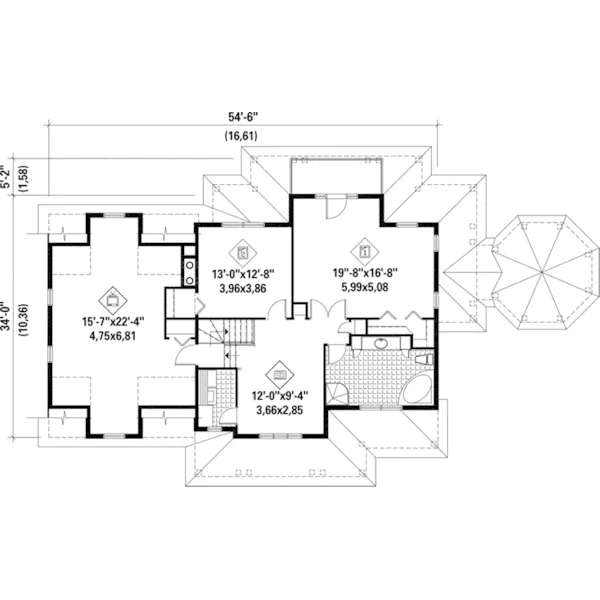 Country House Plan Second Floor - Lydia Lane Country Victorian Home 126D-0670 - Shop House Plans and More