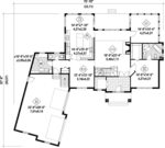 Country House Plan First Floor - Bellmont Place Luxury Home 126D-0672 - Search House Plans and More