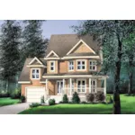 European House Plan Front of Home - Robbins Creek Country Home 126D-0676 - Shop House Plans and More