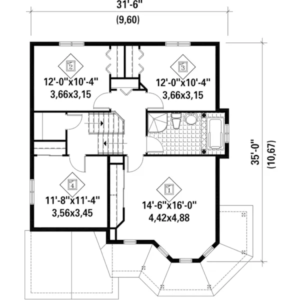 Country House Plan Second Floor - Summers Bay Country Home 126D-0677 - Shop House Plans and More