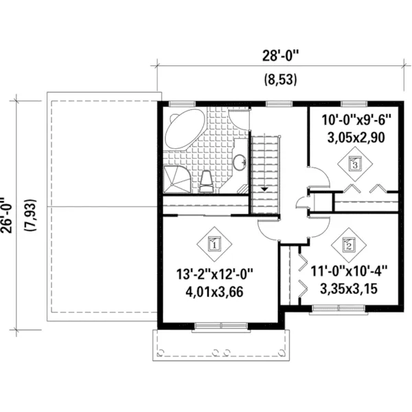 European House Plan Second Floor - Tracecrest Traditional Home 126D-0683 - Shop House Plans and More