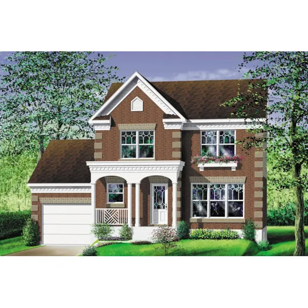 European House Plan Front of Home - Tracecrest Traditional Home 126D-0683 - Shop House Plans and More