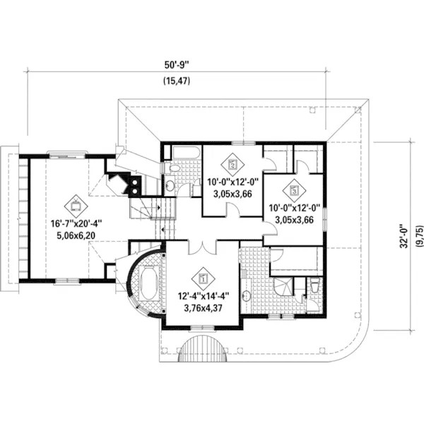 Country House Plan Second Floor - Tranquil Farm Country Home 126D-0684 - Shop House Plans and More