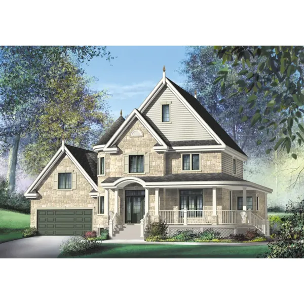 Country House Plan Front of Home - Tranquil Farm Country Home 126D-0684 - Shop House Plans and More