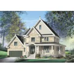 Country House Plan Front of Home - Tranquil Farm Country Home 126D-0684 - Shop House Plans and More