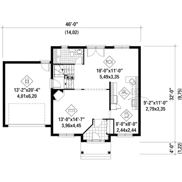 Country House Plan First Floor - Rayner European Home 126D-0687 - Shop House Plans and More