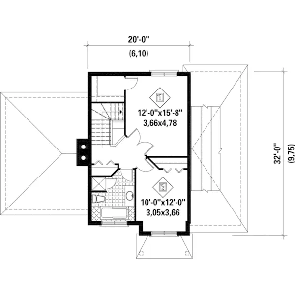 Country House Plan Second Floor - Rayner European Home 126D-0687 - Shop House Plans and More