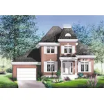 Country House Plan Front of Home - Rayner European Home 126D-0687 - Shop House Plans and More