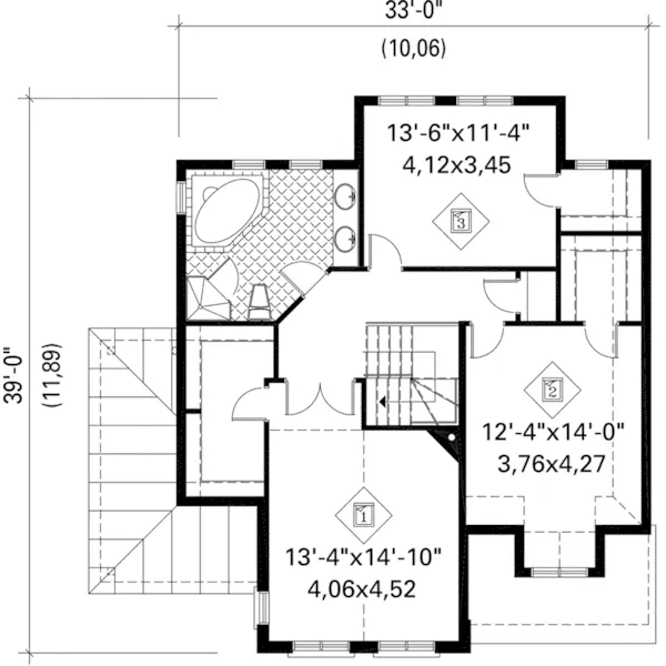 Victorian House Plan Second Floor - Pruett Traditional Home 126D-0688 - Shop House Plans and More