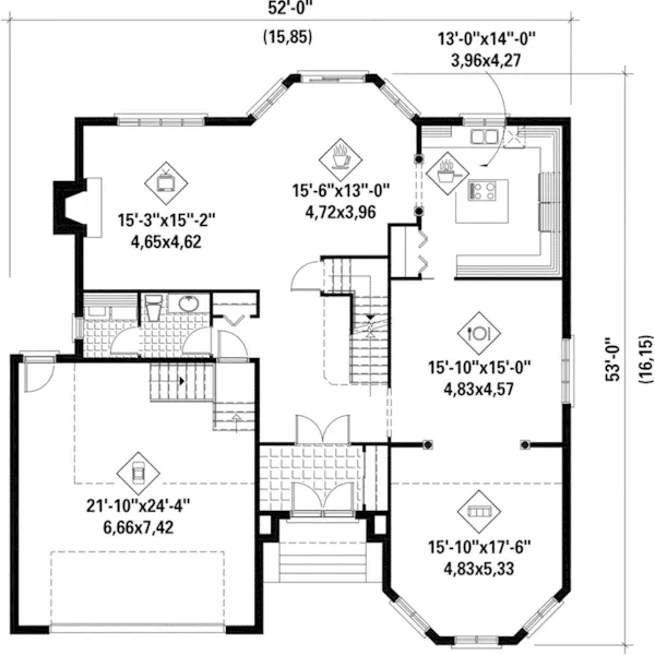 European House Plan First Floor - Provence Pointe Luxury Home 126D-0689 - Shop House Plans and More