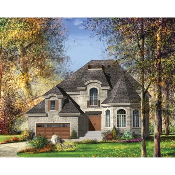 European House Plan Front of Home - Provence Pointe Luxury Home 126D-0689 - Shop House Plans and More