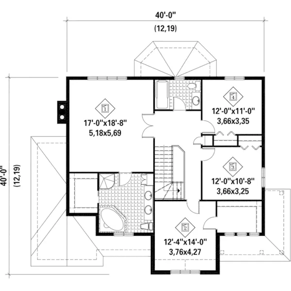 European House Plan Second Floor - Octavia Bay European Home 126D-0690 - Shop House Plans and More