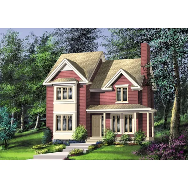 Craftsman House Plan Front of Home - Novak Traditional Home 126D-0691 - Shop House Plans and More