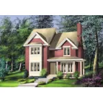 Craftsman House Plan Front of Home - Novak Traditional Home 126D-0691 - Shop House Plans and More