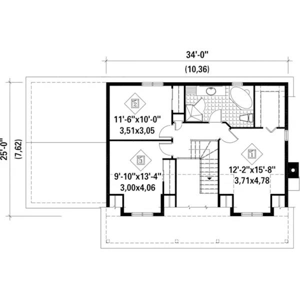 Farmhouse Plan Second Floor - Morrow Country Home 126D-0693 - Shop House Plans and More