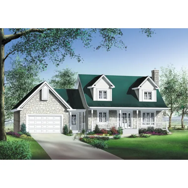 Craftsman House Plan Front of Home - Martin Lake Country Home 126D-0694 - Shop House Plans and More