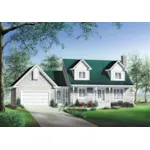 Craftsman House Plan Front of Home - Martin Lake Country Home 126D-0694 - Shop House Plans and More