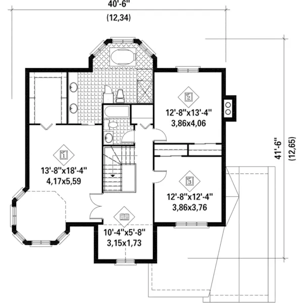 European House Plan Second Floor - Hein Luxury European Home 126D-0699 - Search House Plans and More