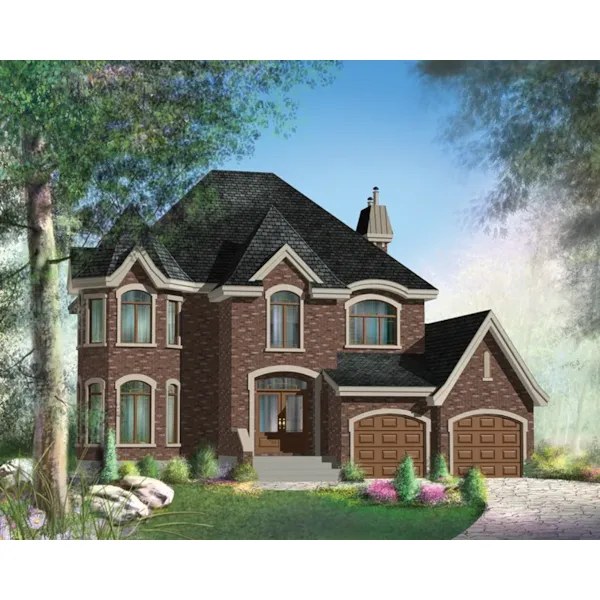 European House Plan Front of Home - Hein Luxury European Home 126D-0699 - Search House Plans and More