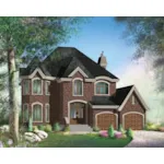 European House Plan Front of Home - Hein Luxury European Home 126D-0699 - Search House Plans and More