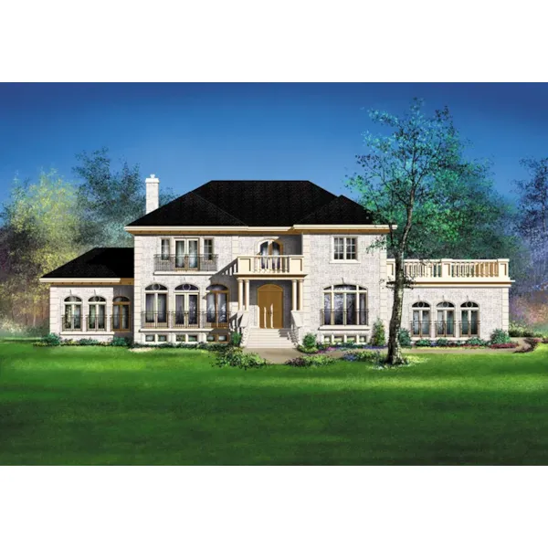 European House Plan Front of Home - Jovanna Italian Luxury Home 126D-0716 - Search House Plans and More