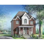 European House Plan Front of Home - Carroll Lane Country Home 126D-0722 - Search House Plans and More