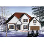 Country French House Plan Front of Home - Cayden Traditional Home 126D-0731 - Search House Plans and More