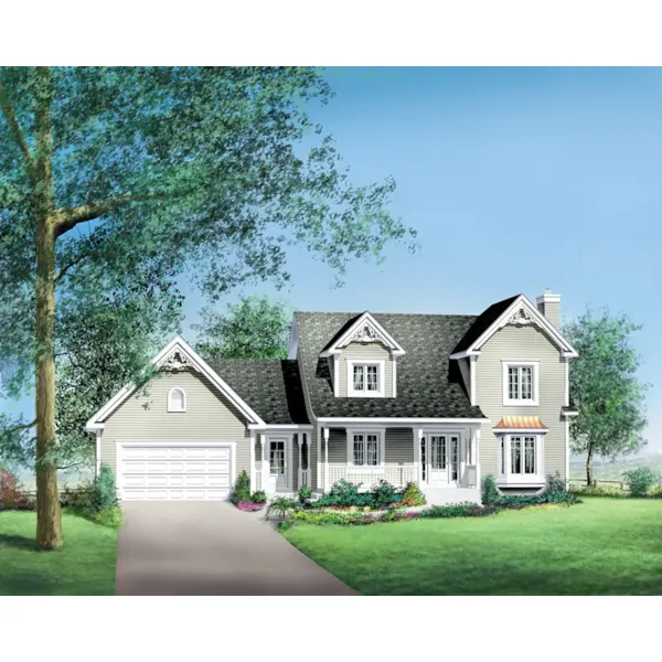 Country French House Plan Front of Home - Daniel Farm Country Home 126D-0732 - Search House Plans and More