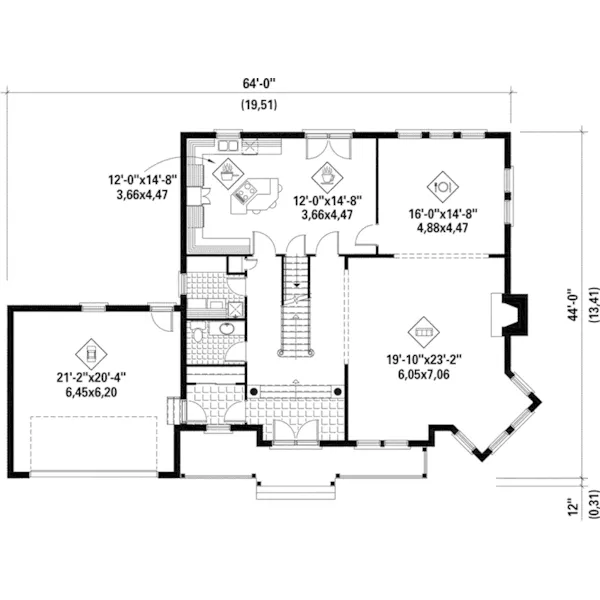 Victorian House Plan First Floor - Florencia Hill Luxury Home 126D-0735 - Search House Plans and More