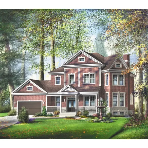 Victorian House Plan Front of Home - Florencia Hill Luxury Home 126D-0735 - Search House Plans and More