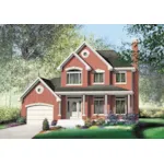 Cape Cod & New England House Plan Front of Home - Gary Falls Traditional Home 126D-0736 - Search House Plans and More