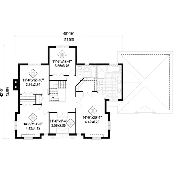 Luxury House Plan Second Floor - Leona Manor Luxury Home 126D-0738 - Shop House Plans and More