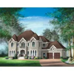 Luxury House Plan Front of Home - Leona Manor Luxury Home 126D-0738 - Shop House Plans and More