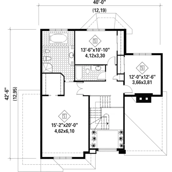 European House Plan Second Floor - Perry Cate Neoclassical Home 126D-0742 - Shop House Plans and More