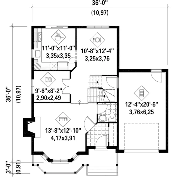 Victorian House Plan First Floor - Roth Hill Traditional Home 126D-0744 - Shop House Plans and More