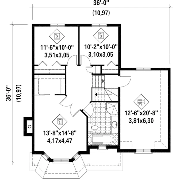 Victorian House Plan Second Floor - Roth Hill Traditional Home 126D-0744 - Shop House Plans and More