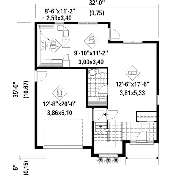 Country French House Plan First Floor - Todforth Neoclassical Home 126D-0747 - Shop House Plans and More