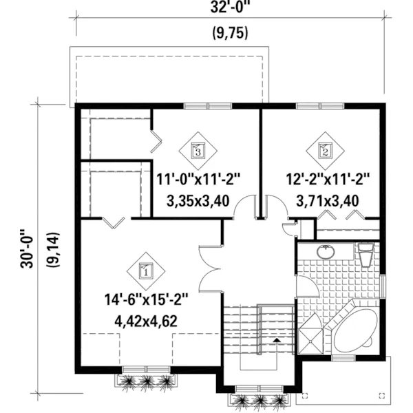 Country French House Plan Second Floor - Todforth Neoclassical Home 126D-0747 - Shop House Plans and More