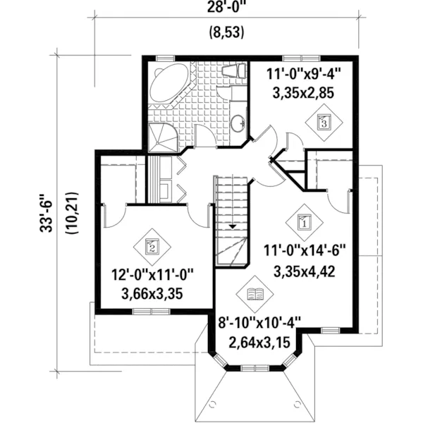 Country House Plan Second Floor - Smithwood Country Home 126D-0751 - Shop House Plans and More