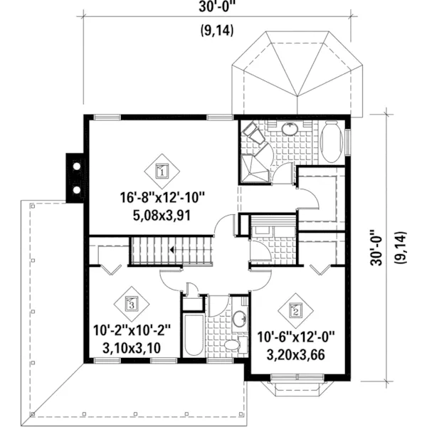 Country House Plan Second Floor - Tree Farm Country Farmhouse 126D-0755 - Shop House Plans and More