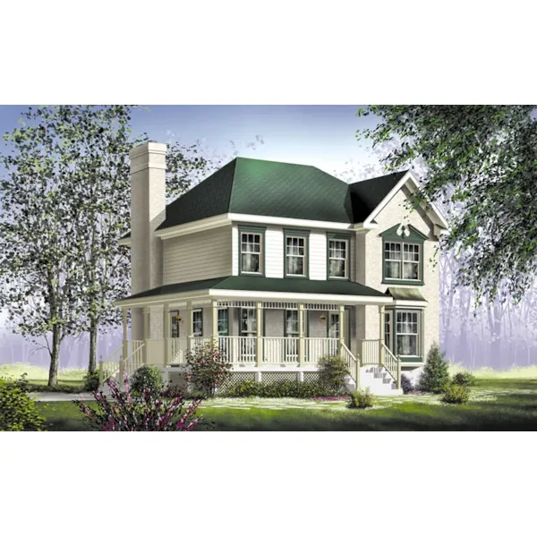 Country House Plan Front of Home - Tree Farm Country Farmhouse 126D-0755 - Shop House Plans and More