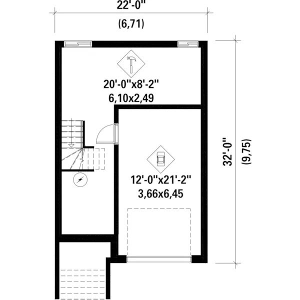 Victorian House Plan Lower Level Floor - Adam Place Town House 126D-0759 - Search House Plans and More