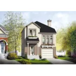 Country House Plan Front of Home - Buckner Hill Narrow Lot Home 126D-0766 - Search House Plans and More