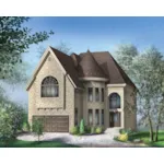 Victorian House Plan Front of Home - Filbert European Home 126D-0768 - Search House Plans and More