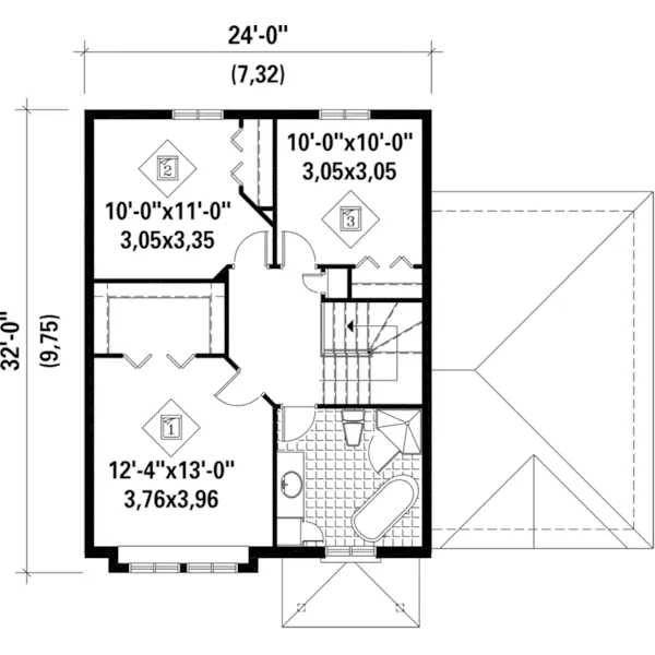 Country House Plan Second Floor - Roth Ridge Traditional Home 126D-0773 - Shop House Plans and More