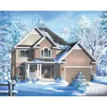 Traditional House Plan Front of Home - Stevens Traditional Home 126D-0775 - Shop House Plans and More