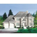 Victorian House Plan Front of Home - Massimo European Home 126D-0781 - Shop House Plans and More